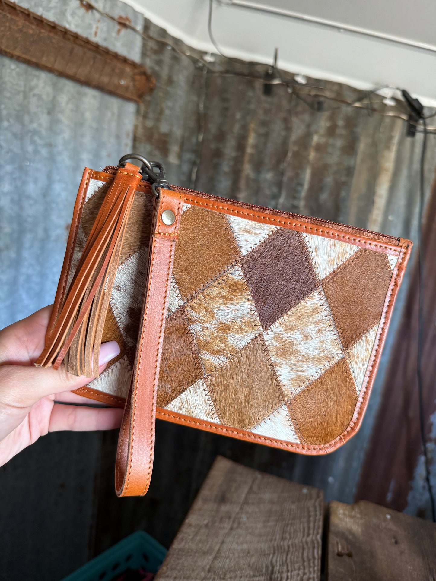 Cowhide Wristlets