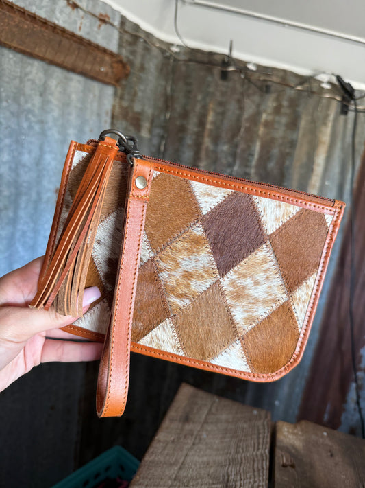Cowhide Wristlets
