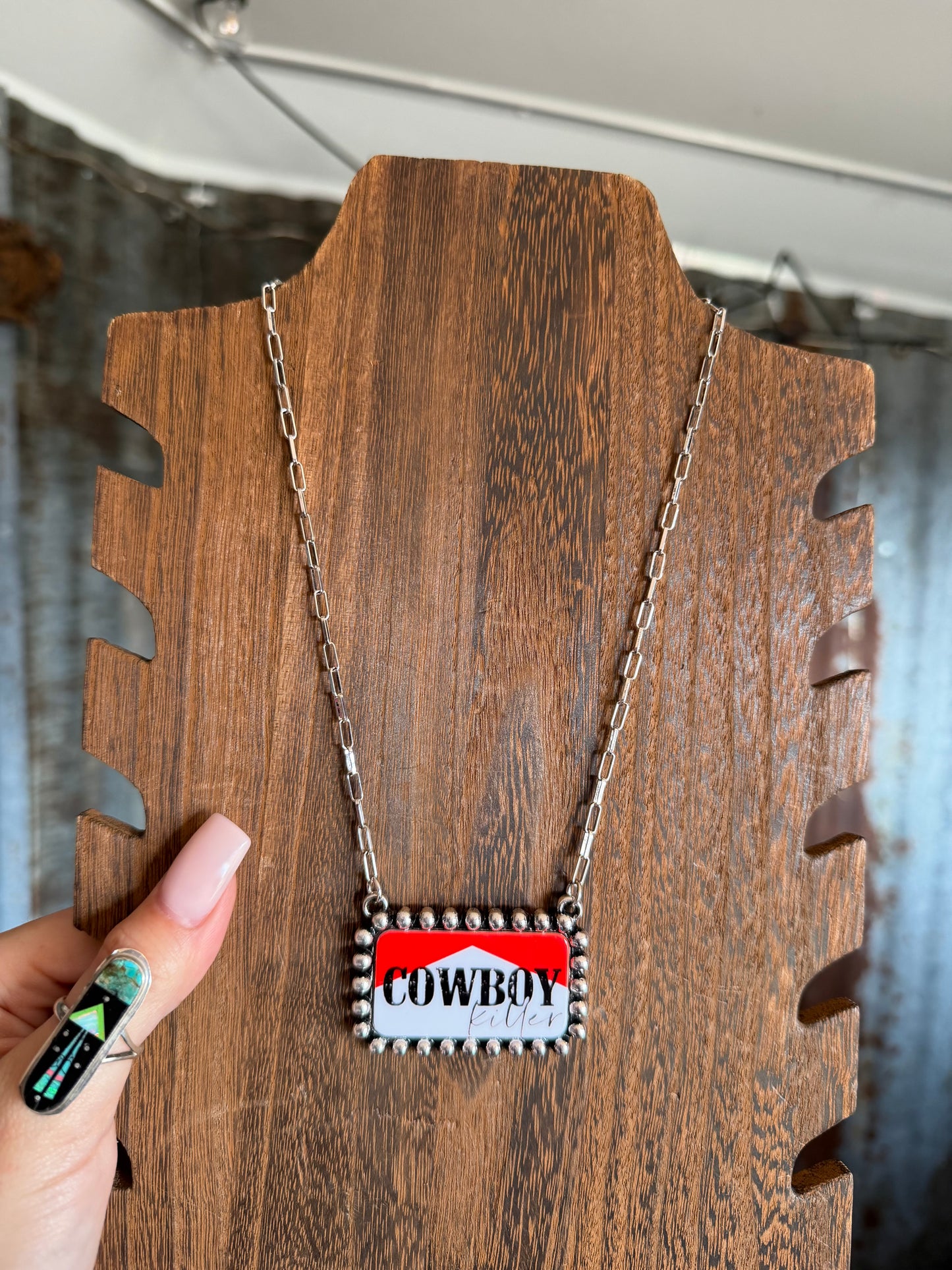 Cowboy Killer Bar Necklace