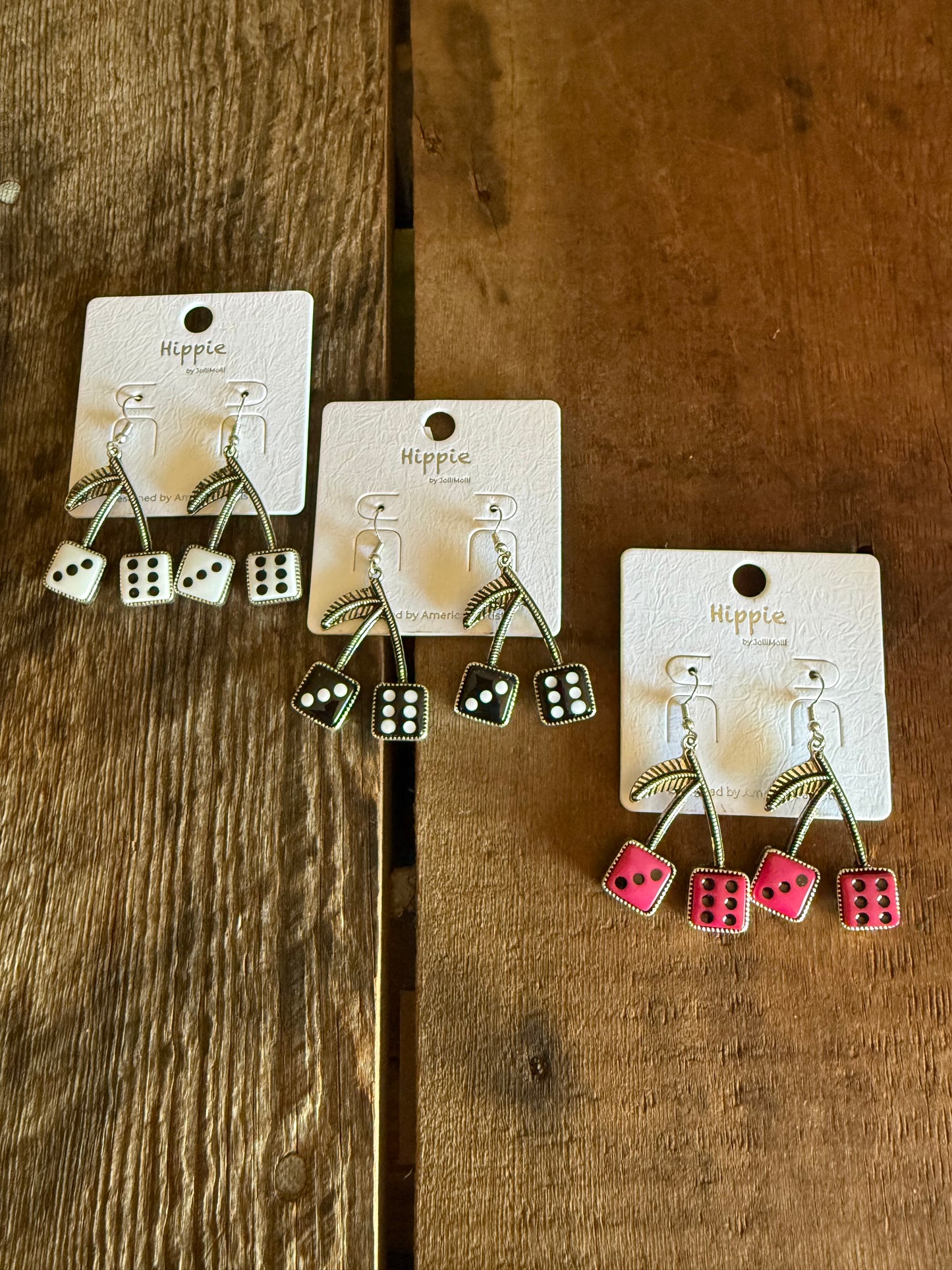 Cherry Dice Earrings