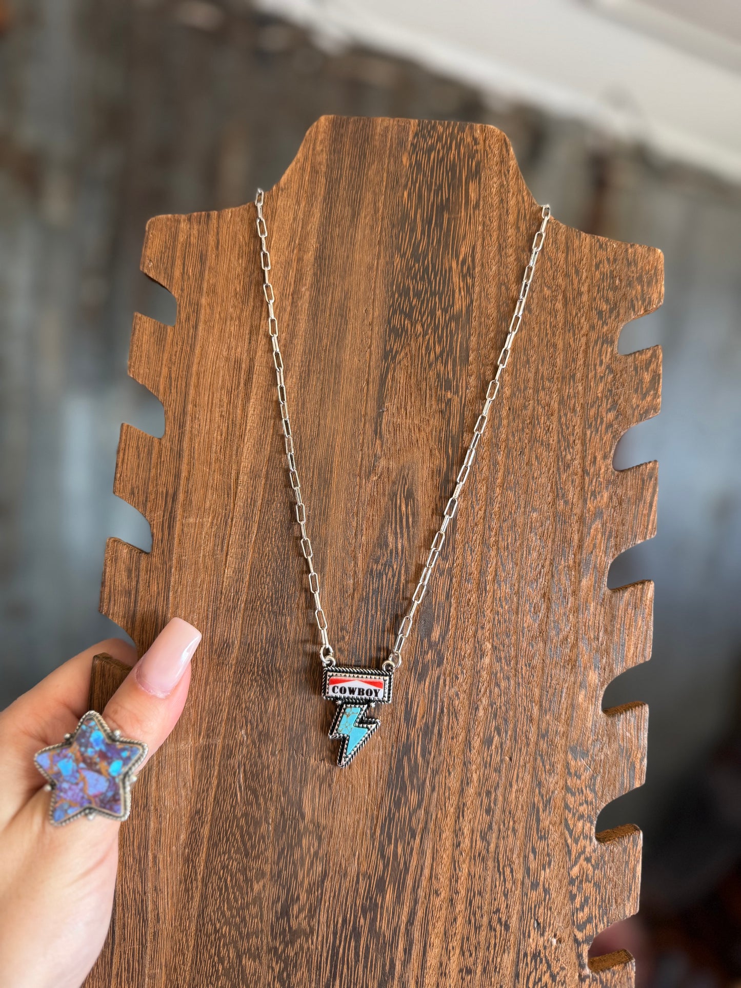 Cowboy Bolt Necklace