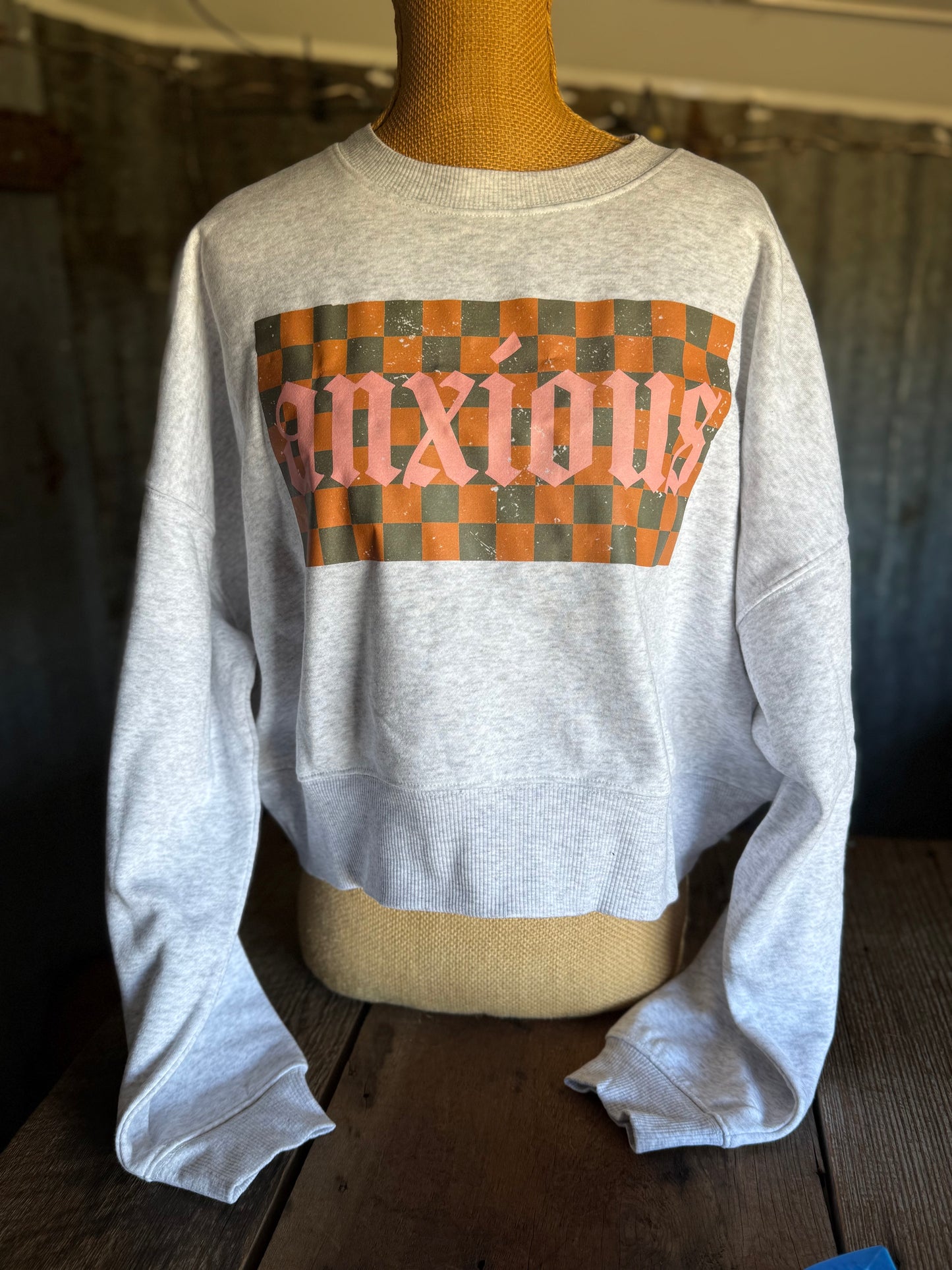 Anxious Crop Sweatshirt