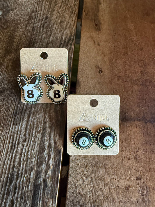 8 Ball Earrings
