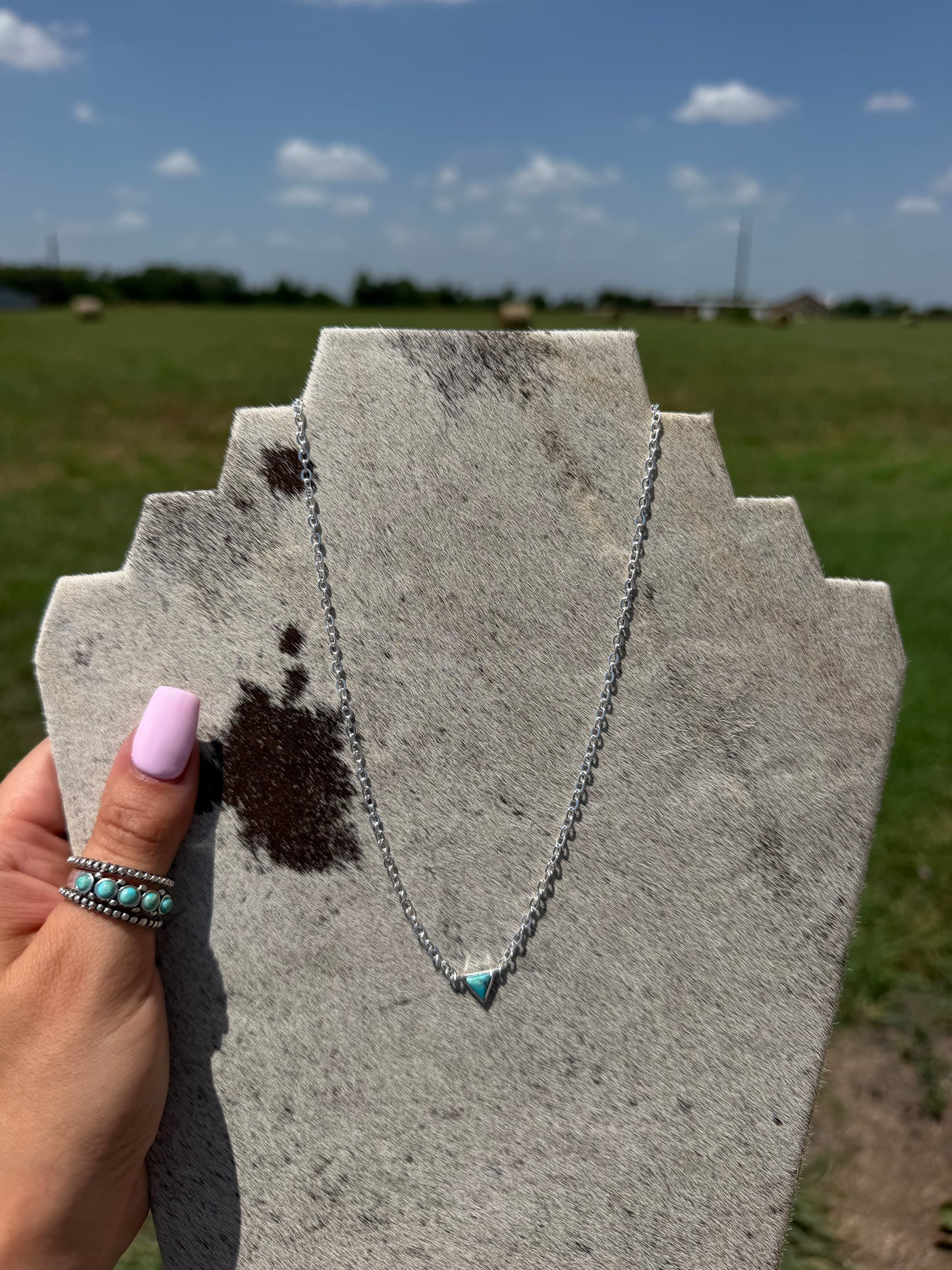 Dainty Turquoise Stacker Necklace