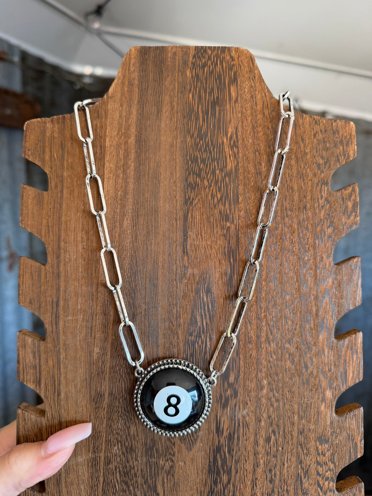 Large 8 Ball Necklace