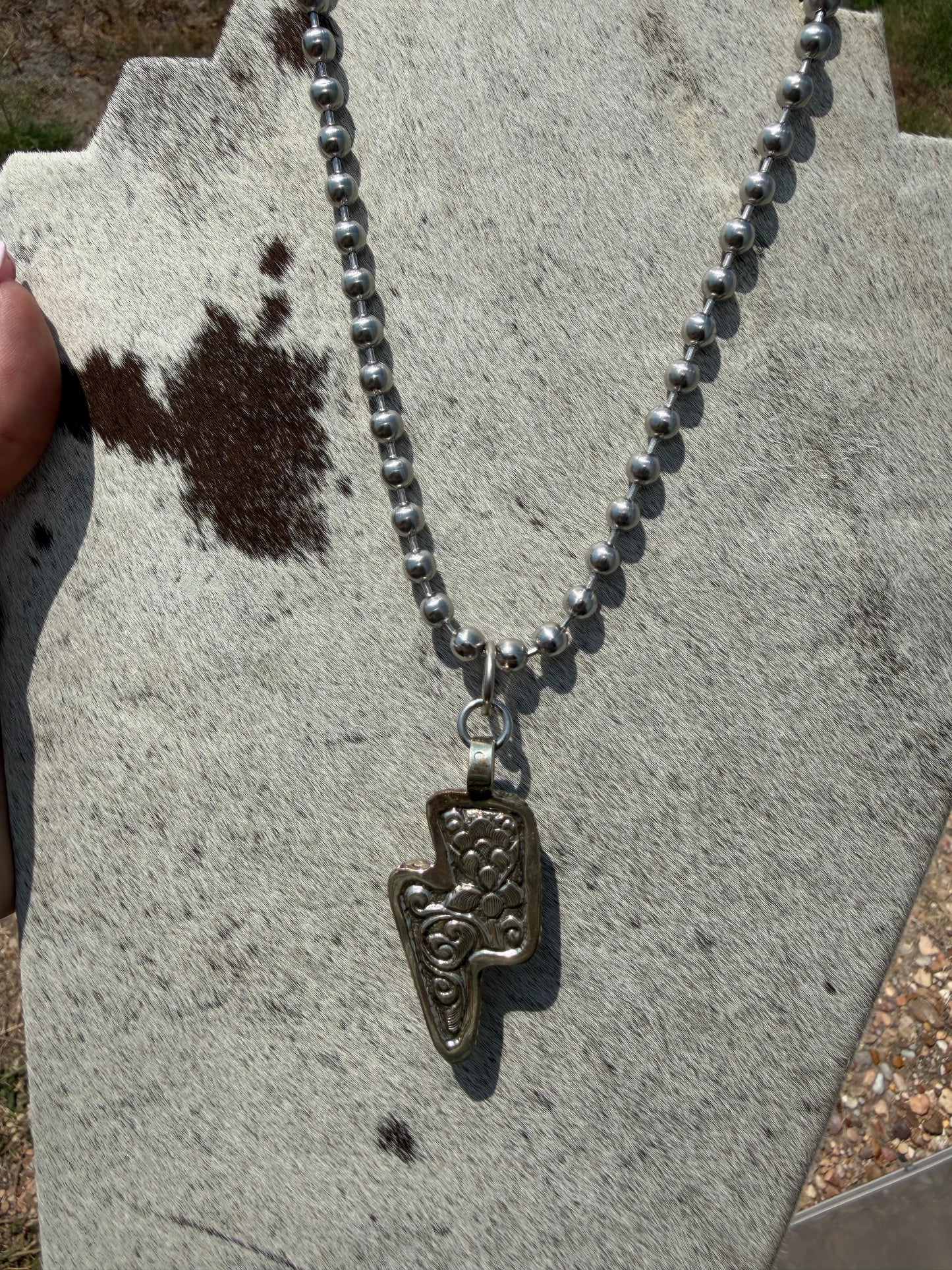 Turquoise Bolt Necklace