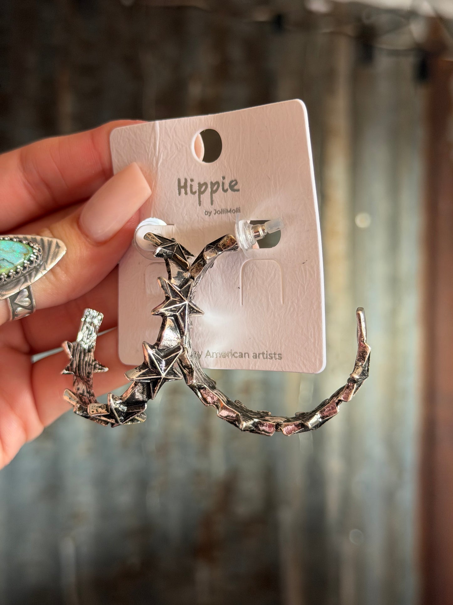 Hoop Earrings - Star