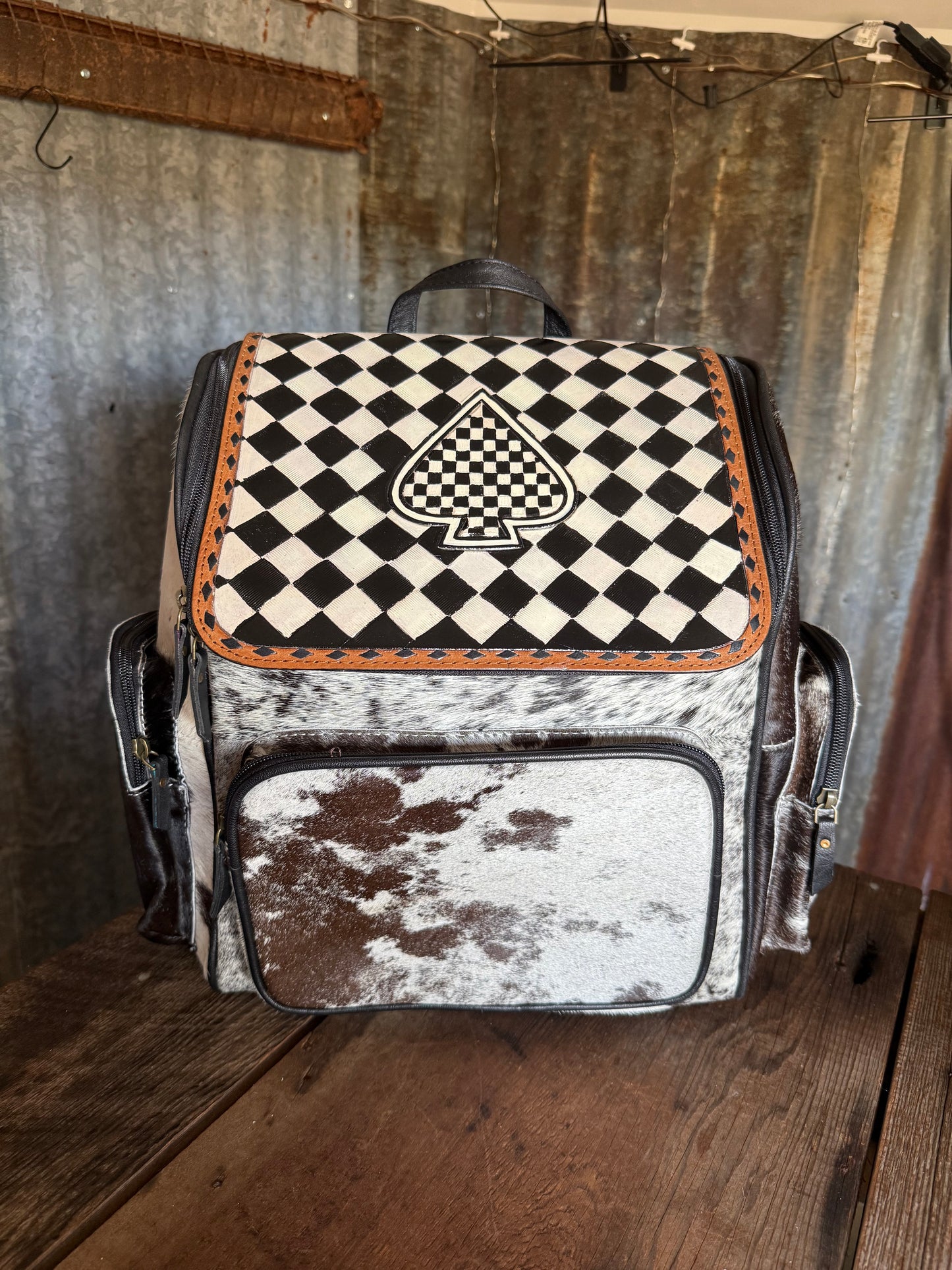 Checkered Spade Backpack