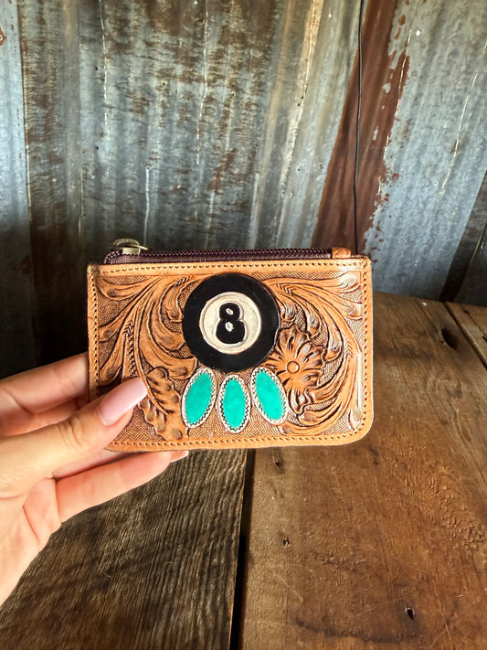 8 Ball Leather Pouch