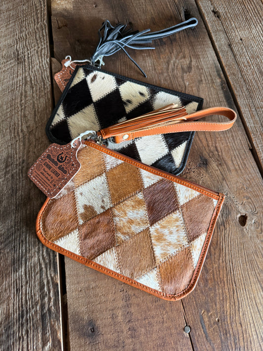 Cowhide Wristlets