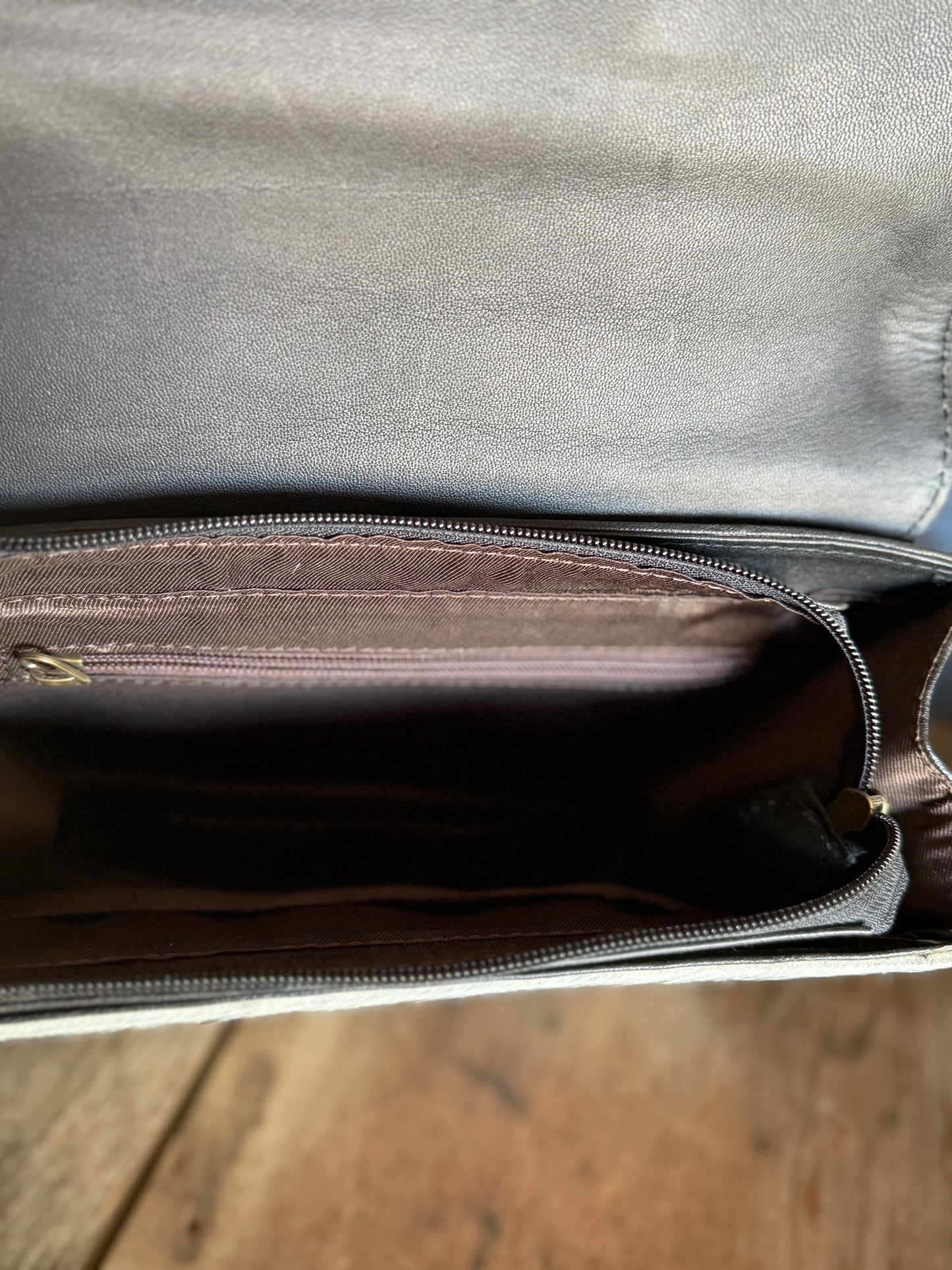 Checkered & Cowhide Cross Body