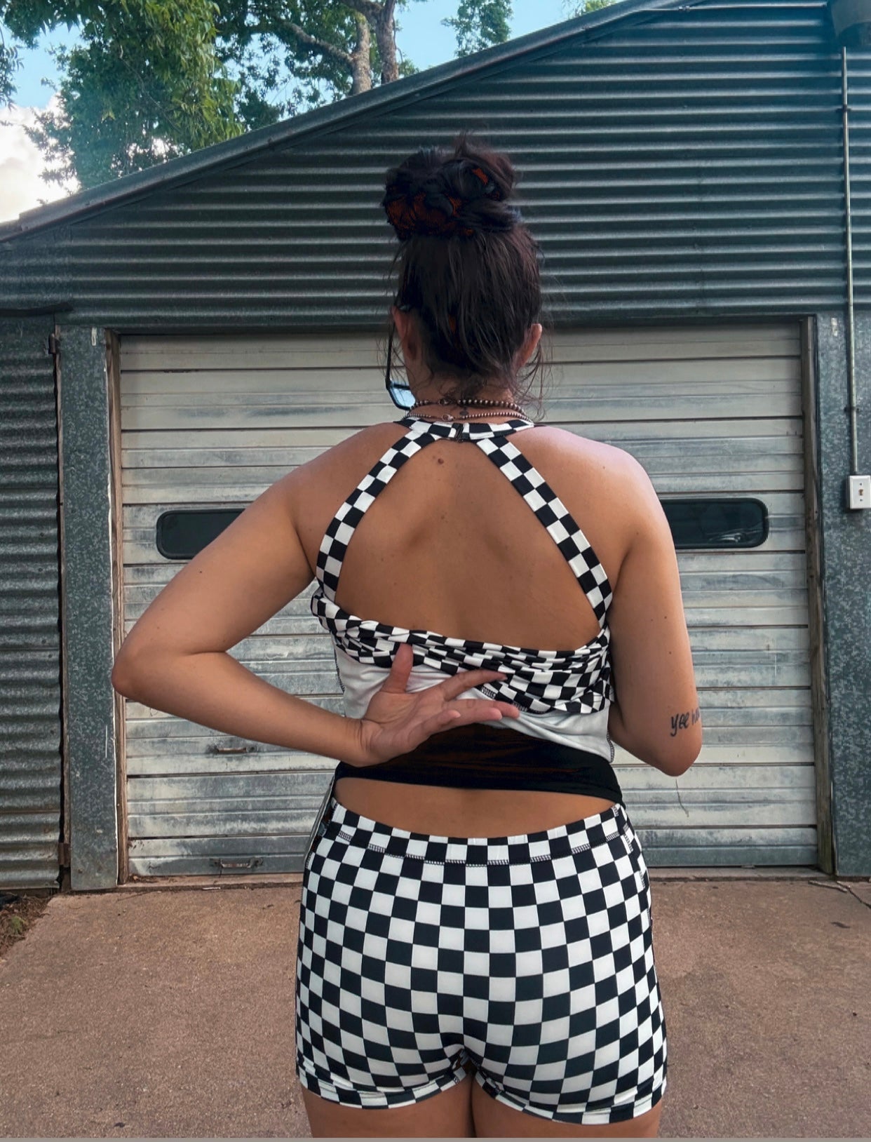 Athletic Dress / Swim Suit - Checkered