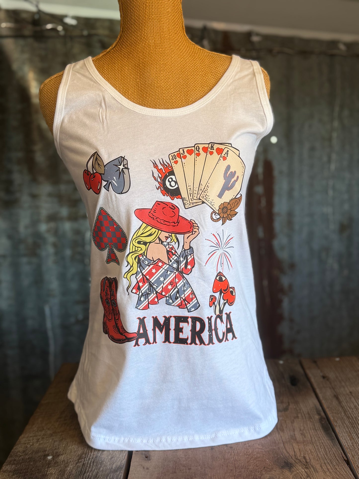 Patriotic Cowgirl Tank