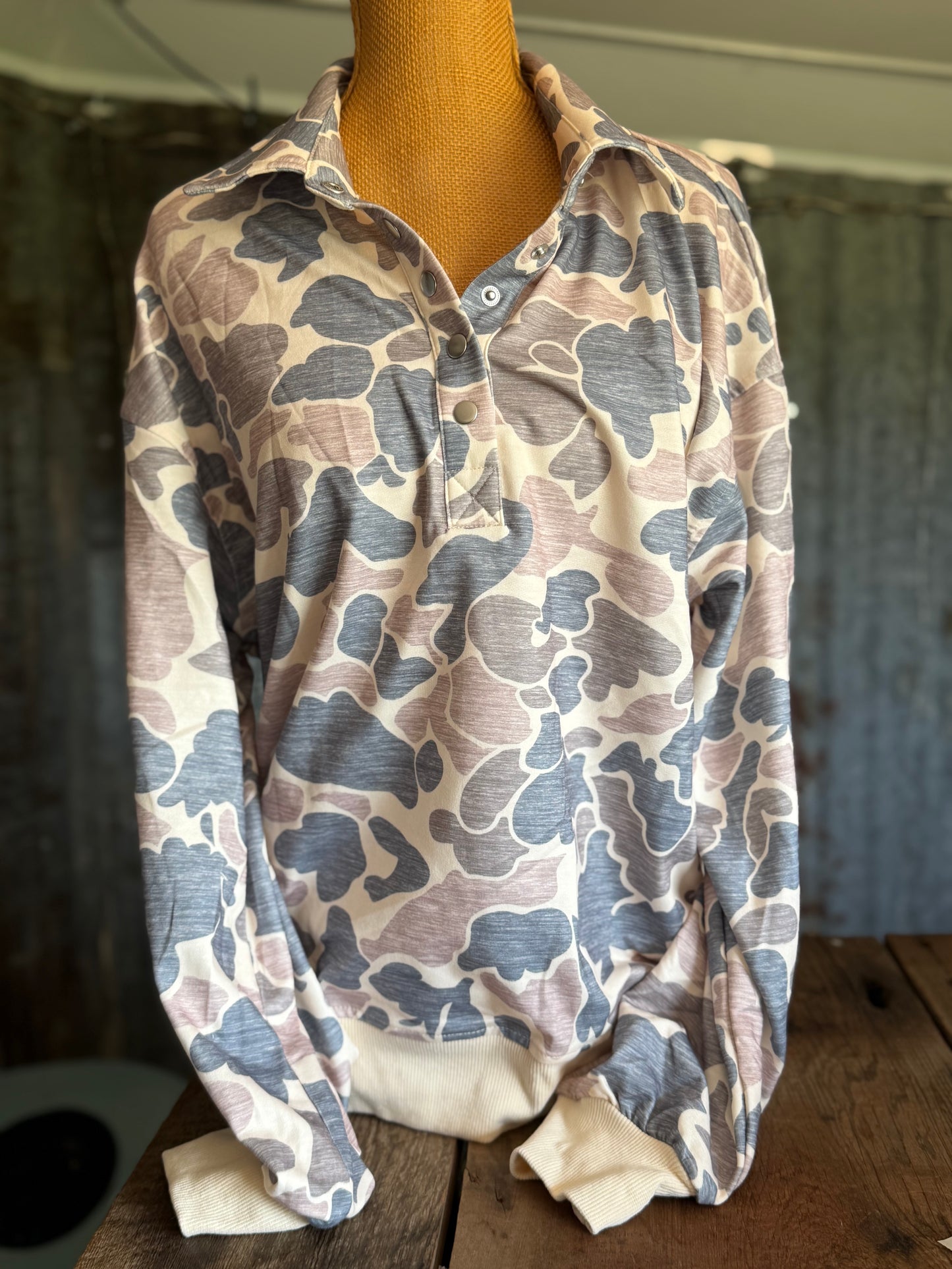 Vintage Camo Pullover