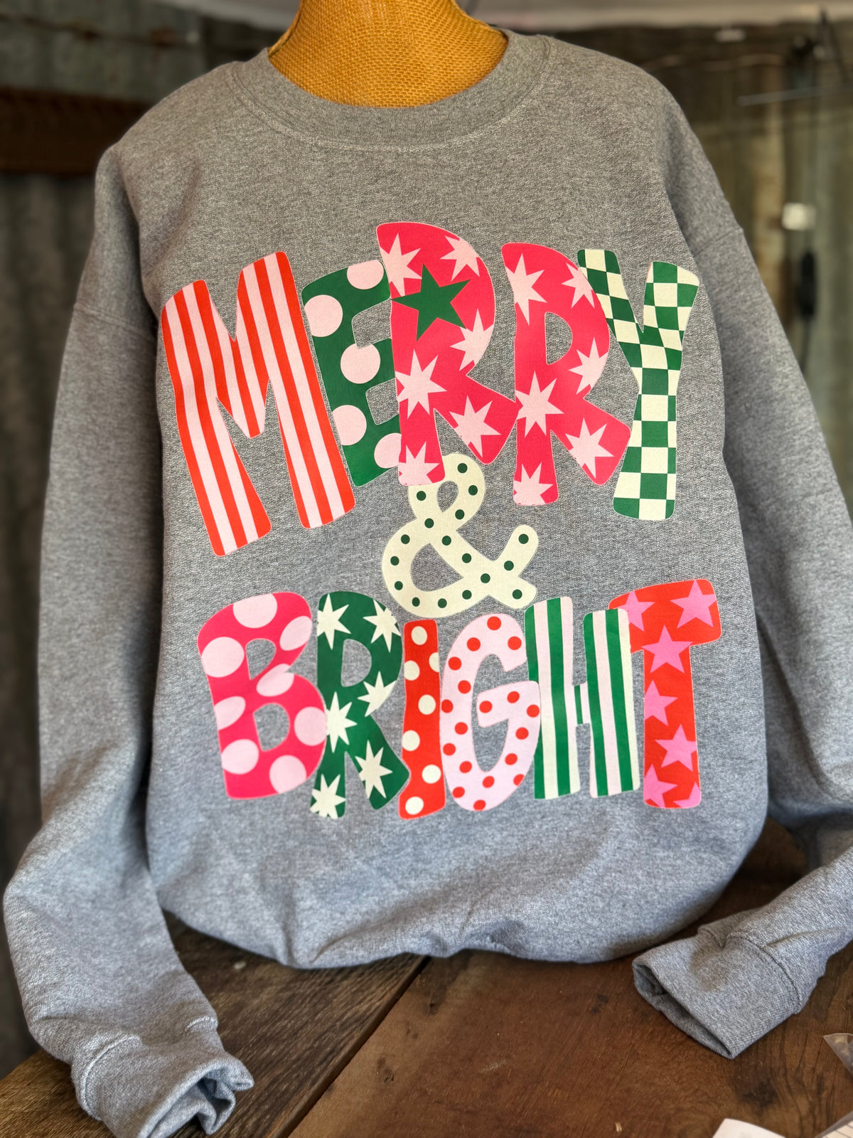 Merry & Bright Christmas Crewneck