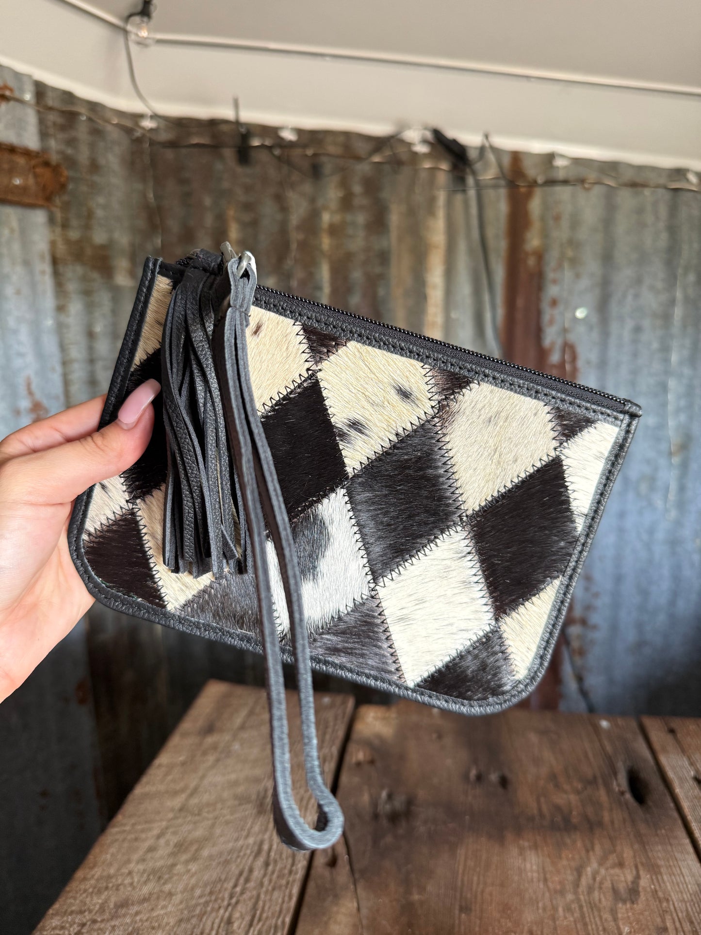 Cowhide Wristlets