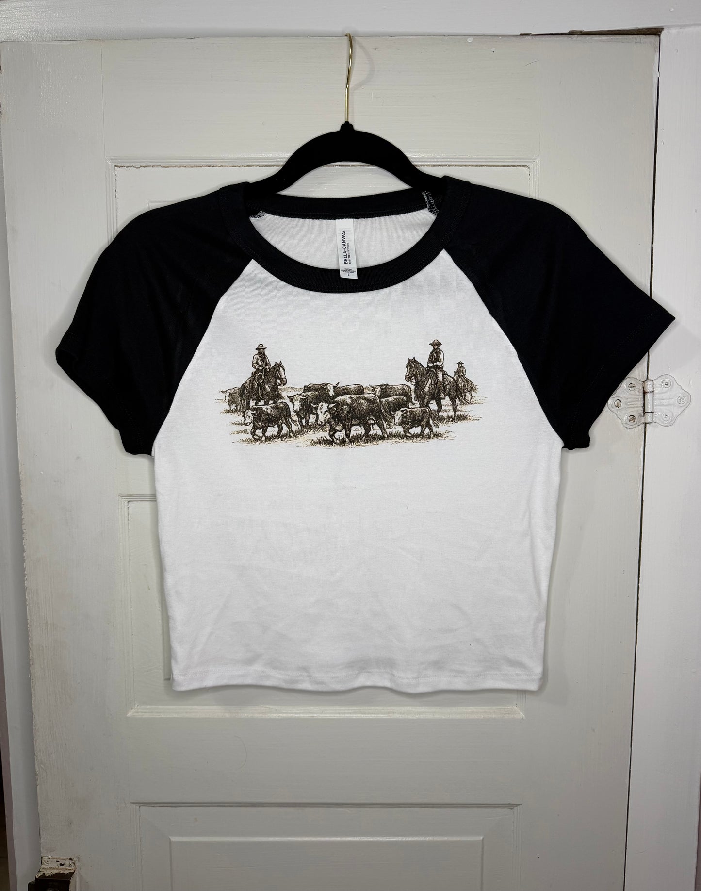 Cattle Drive Cropped Tee