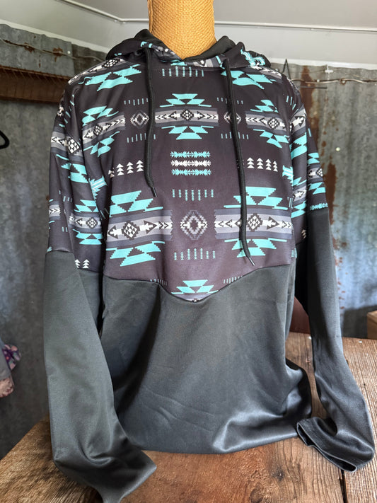Southwest Hoodie - Turquoise
