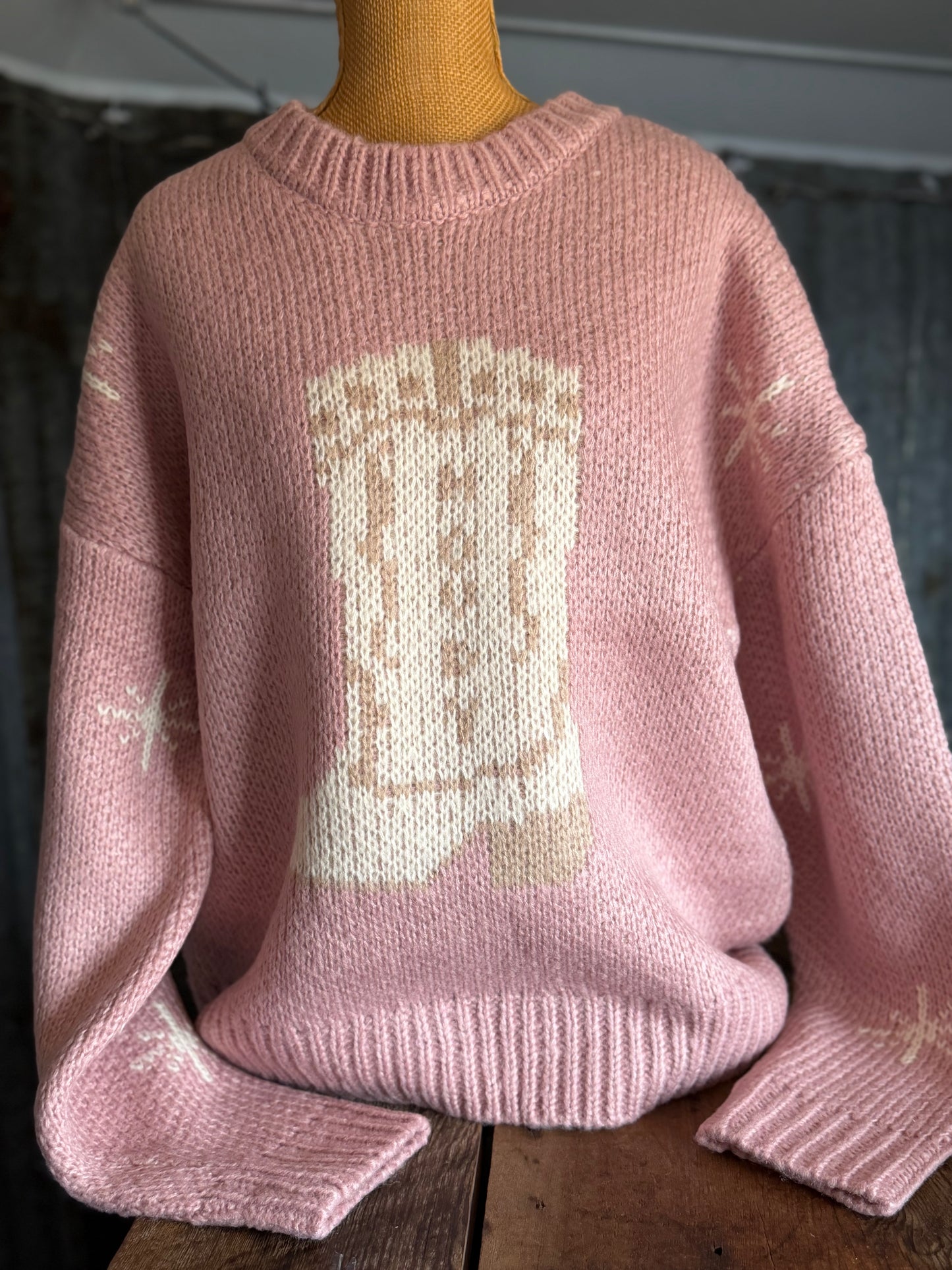 Howdy Sweater - Pink