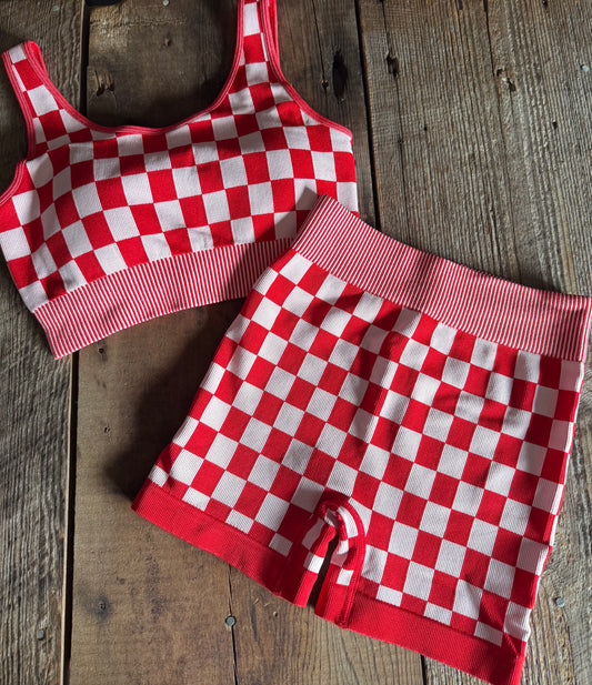 Checkered Set - Red