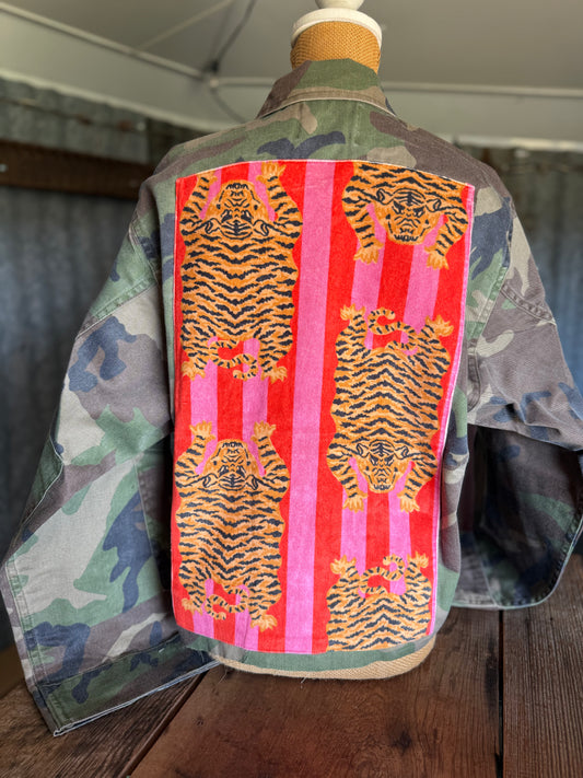 Denim Camo / Tiger Jacket