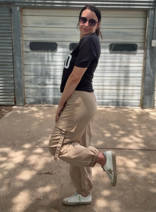 Comfy Cargos - Taupe