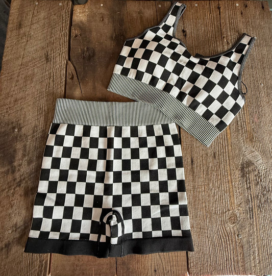 Checkered Set - Black