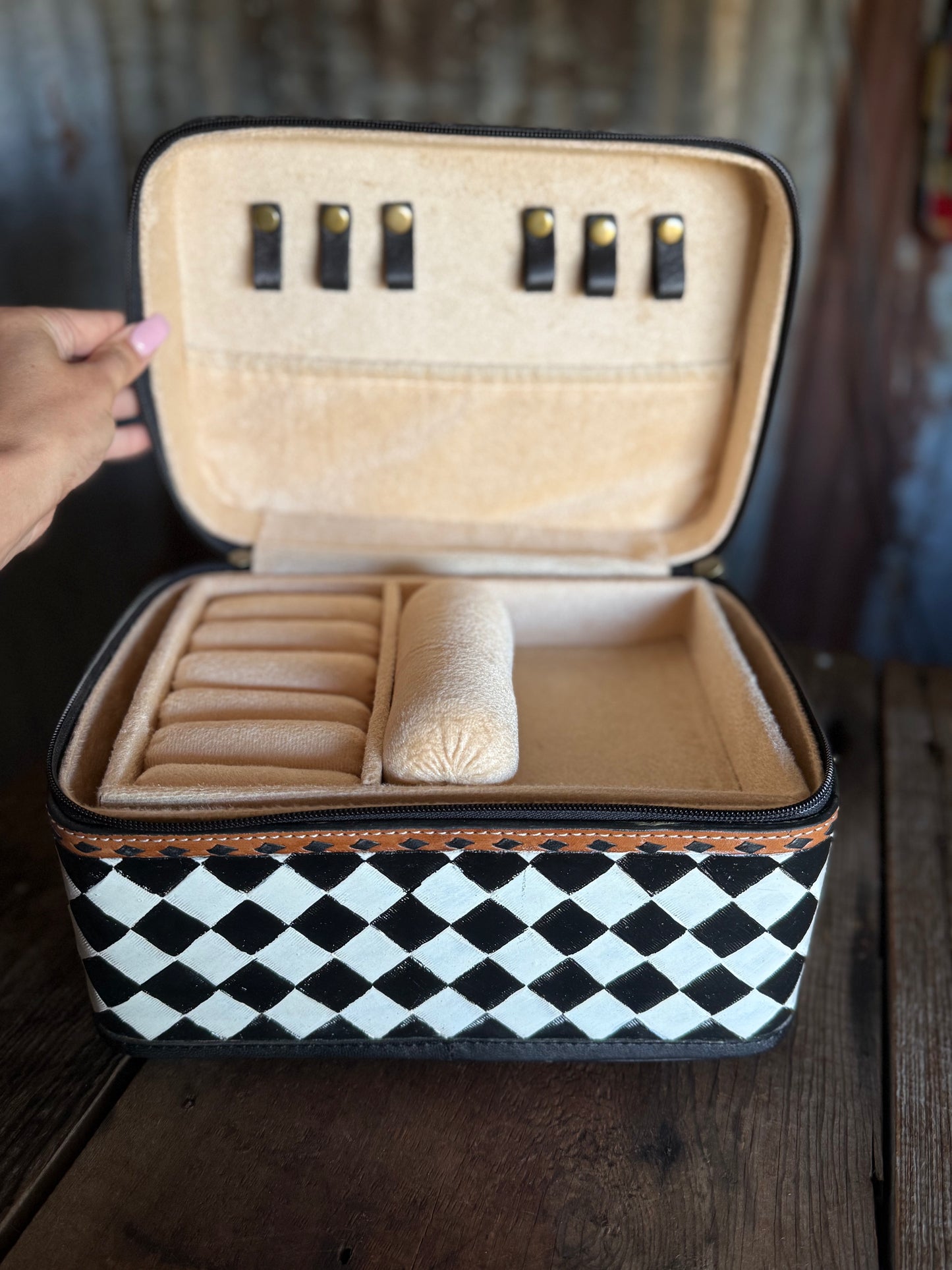 Large Jewelry Box - Checkered