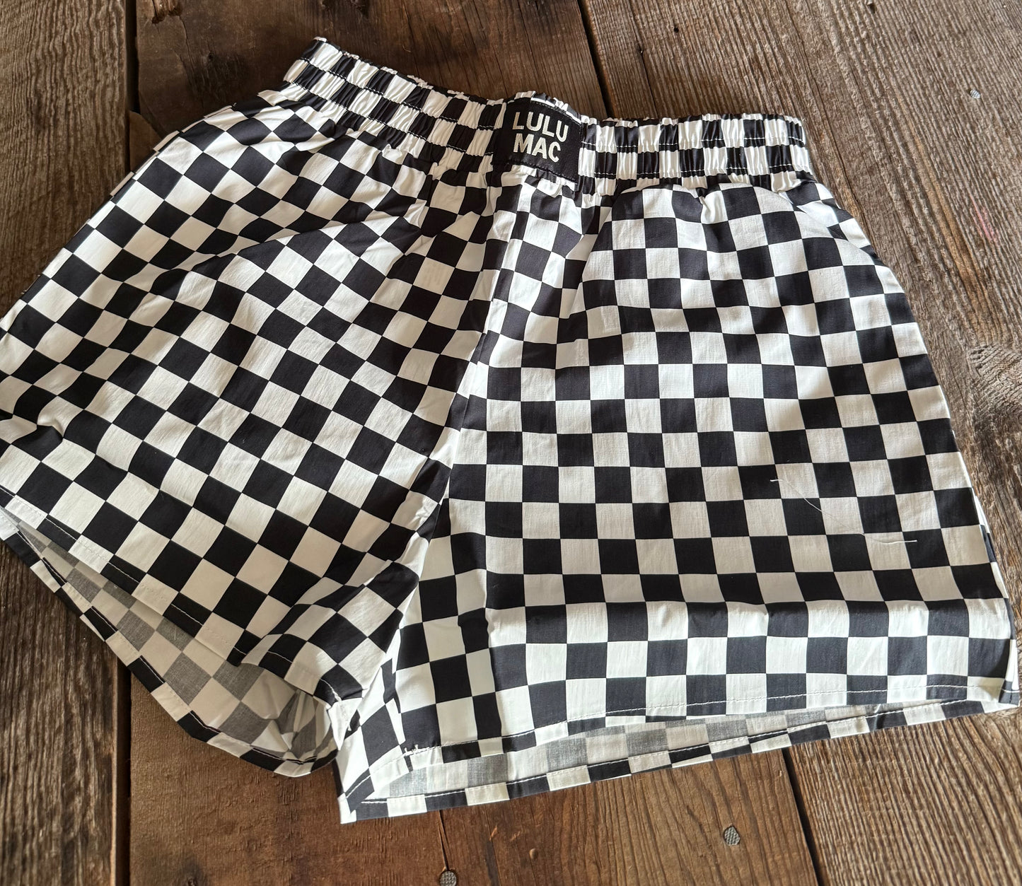 Boxer Shorts - Checkered Black/White
