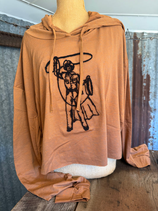 Cropped Cowboy Hoodie - 3X