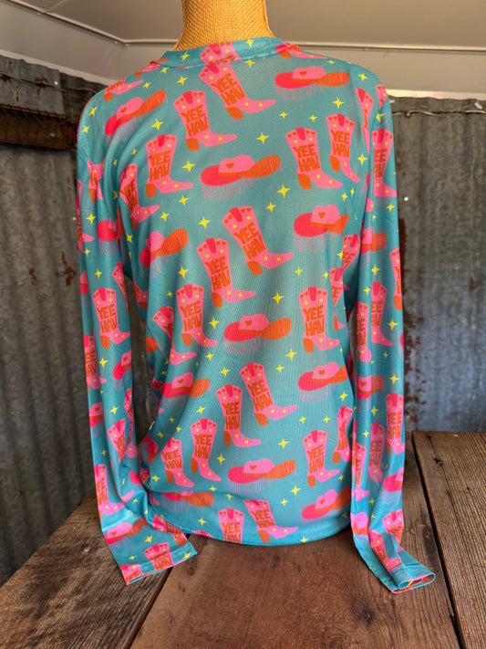 Mesh Long Sleeve Top - Boot