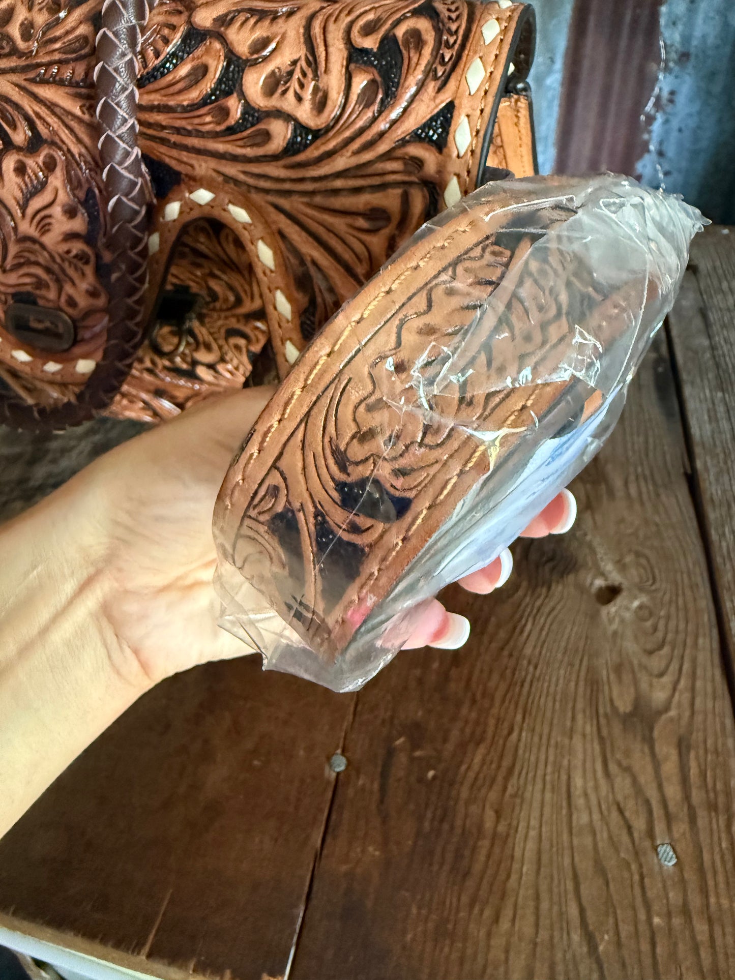 Tooled Tilly Purse or Crossbody
