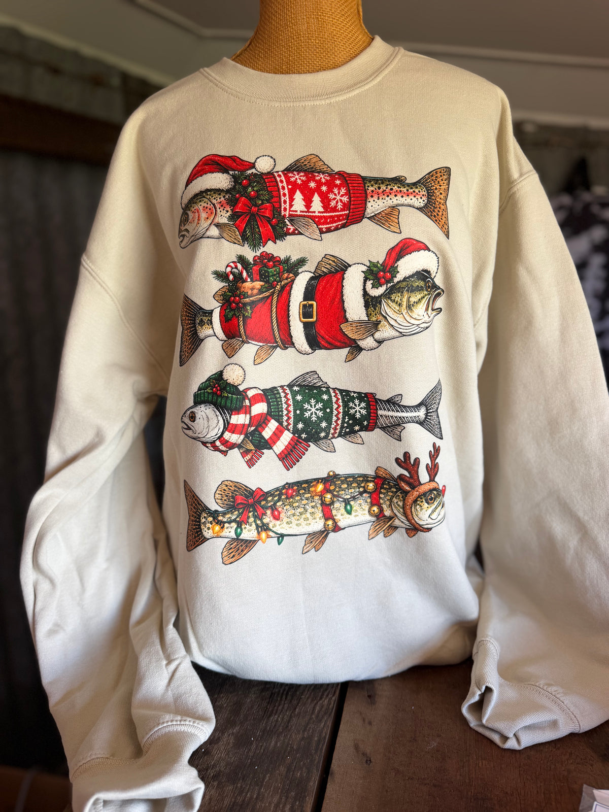 Christmas Fish Crewneck