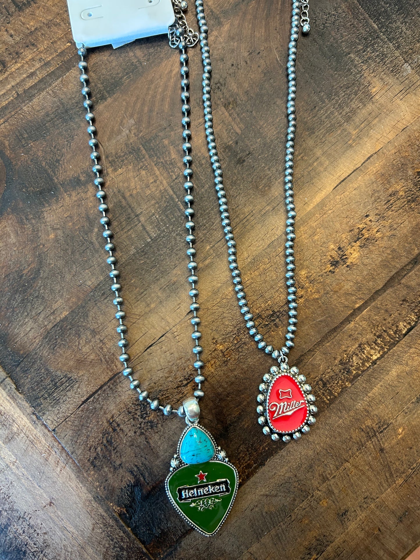 faux Navajo Pearls Beer Necklace