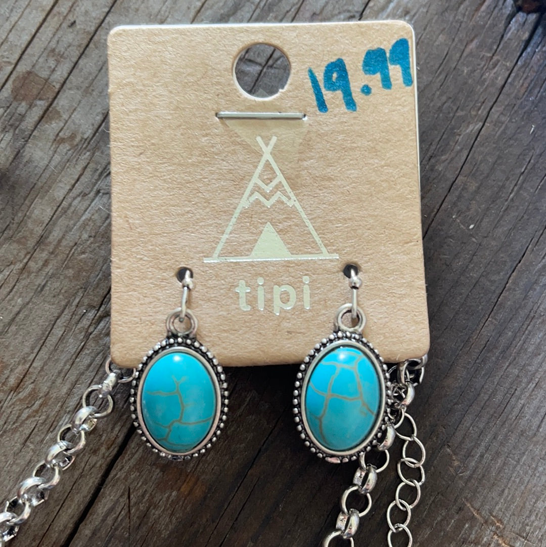Large Initial Necklace Set