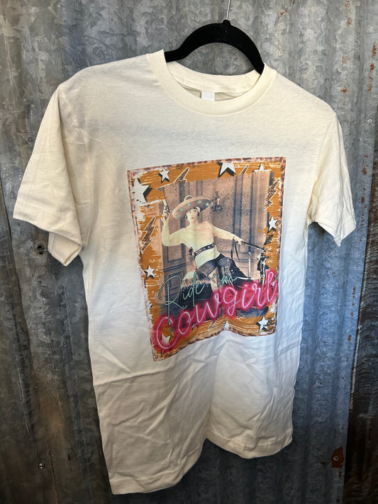 Ride Em Cowgirl Rhinestone Tee