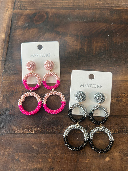 Circle Stud Earrings