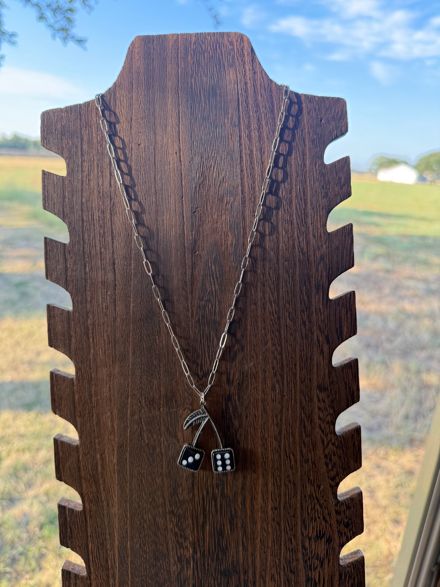 Cherry Dice Necklace
