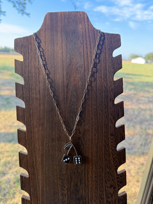 Cherry Dice Necklace