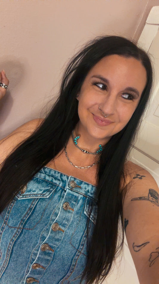 Turquoise Open Choker Necklace - Authentic