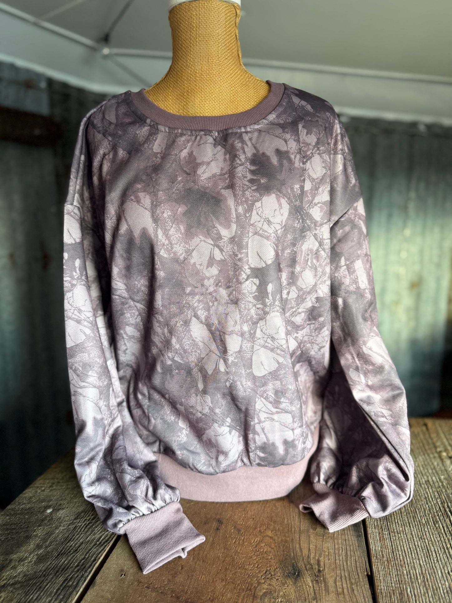 Camo Crew Neck - Black