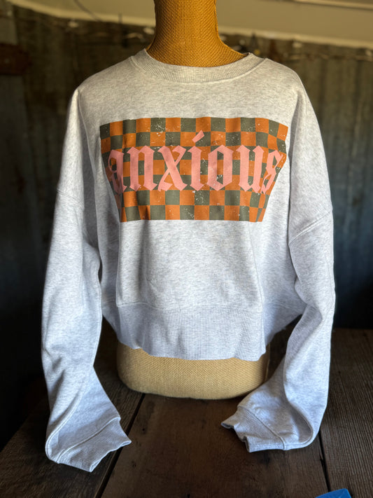 Anxious Crop Sweatshirt