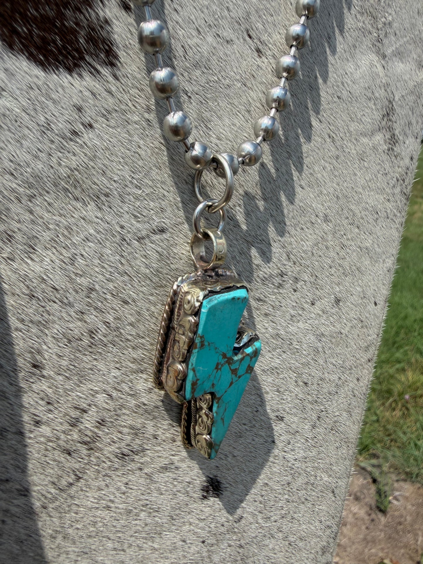 Turquoise Bolt Necklace