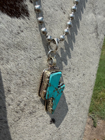 Turquoise Bolt Necklace