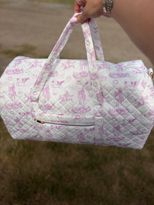 Quilted Western Duffle