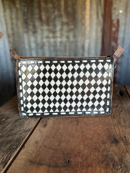 Checkered Crossbody Purse