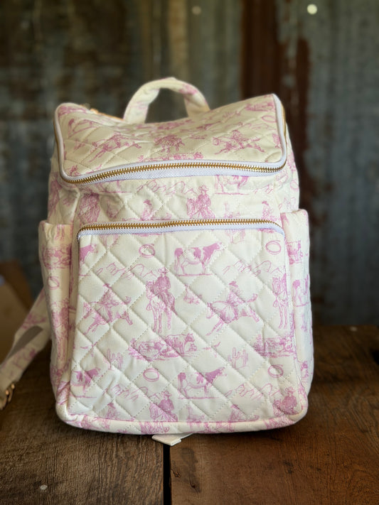 Quilted Western Backpack