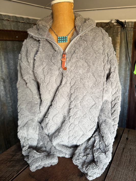 Sherpa Pullover - Grey