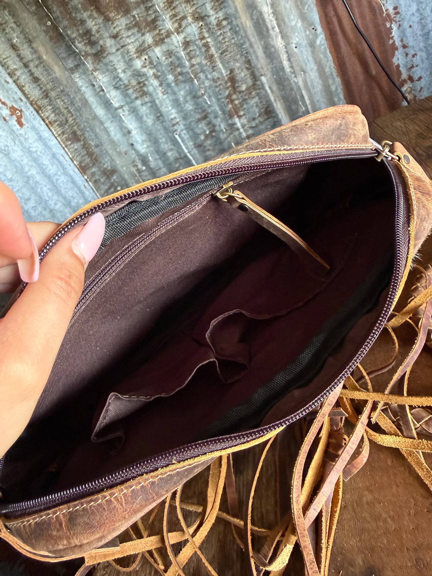 Cowhide Fringe Purse / Crossbody