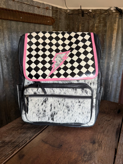 Checkered Bolt Backpack